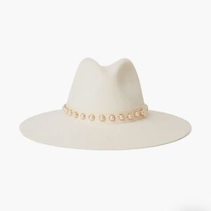 BTB Los Angeles Women's Sofie pearl hat white - bride - Size S ($145)